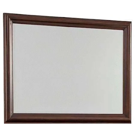 Beveled Mirror with Solid Wood Frame